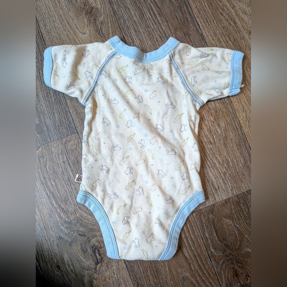Blue and Cream Baby Onesie - Picture 5 of 7